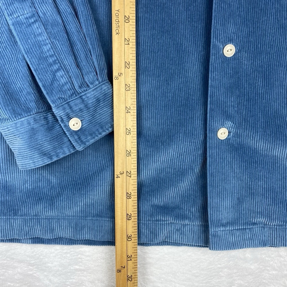 POLO Ralph Lauren Corduroy Camp Shirt Mens 2XB Channel Blue Classic Fit - Picture 7 of 10